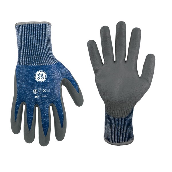 Ge Coated Gloves, Cut Level A4 , Polyurethane 1 PR GG208LC - main